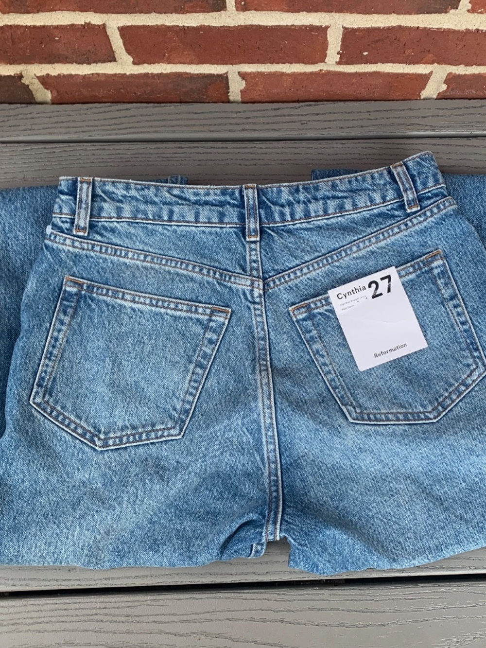 Reformation Cynthia High Rise Straight Jeans - Picture 9 of 14